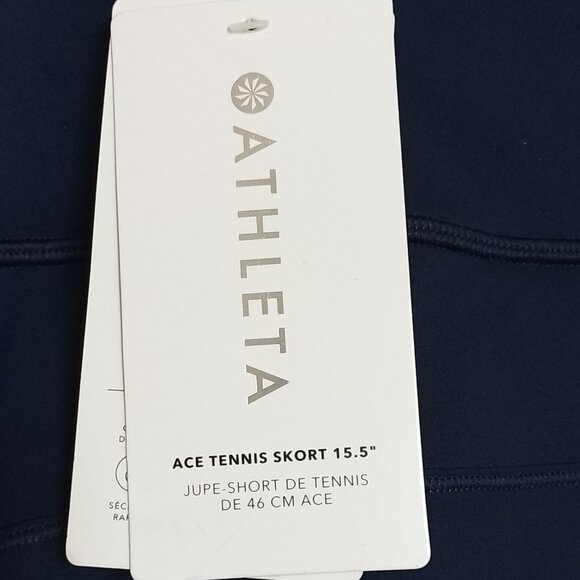 Athleta Womens’ Ace Skort 15.5”, Skater Skirt, Navy Blue, Sz. 2X, NWT - Picture 11 of 12
